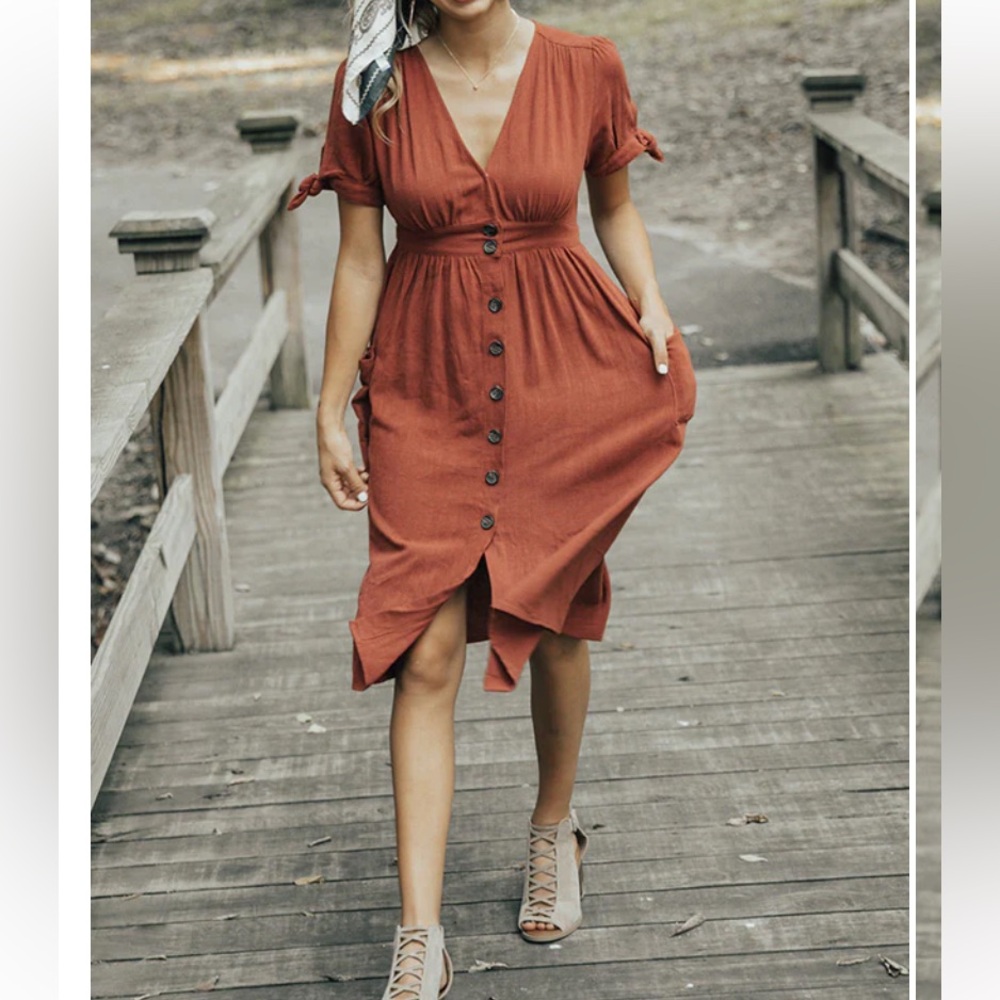 ModCloth One Love Button Up Dress